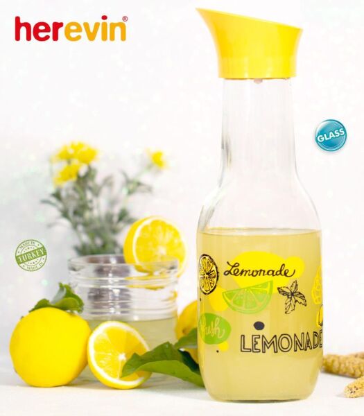 1 LİTRE DESENLİ KARAF LİMON DESENLİ