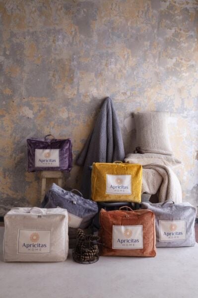 APRİCİTAS ÇİFT KİŞİLİK YORGAN SET BASIC SOFTLY MÜRDÜM