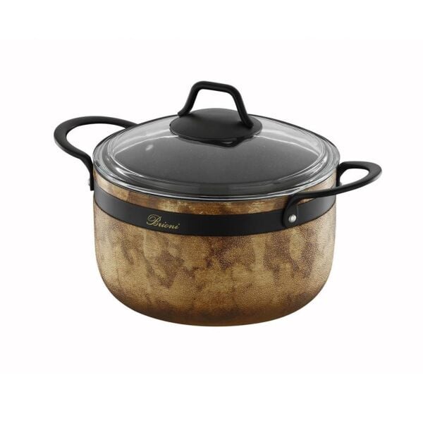 BRİONİ ROYAL STONE 7 PARÇA TENCERE SETİ SİYAH