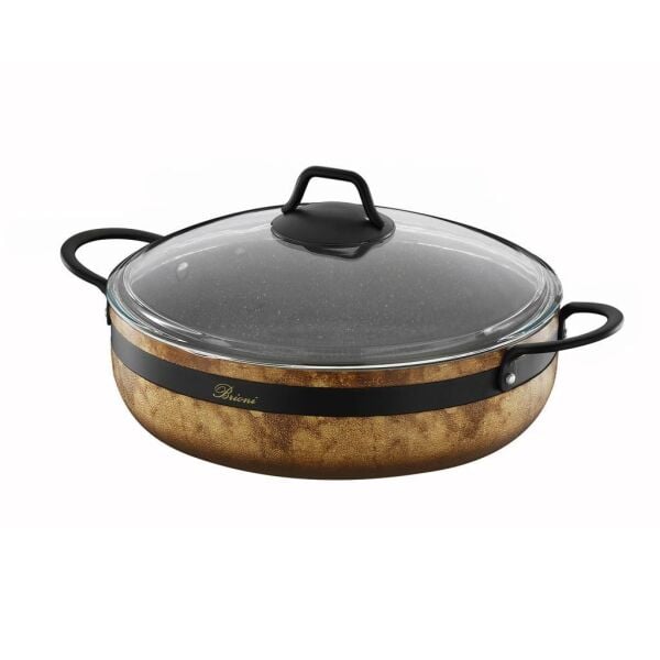 BRİONİ ROYAL STONE 7 PARÇA TENCERE SETİ SİYAH