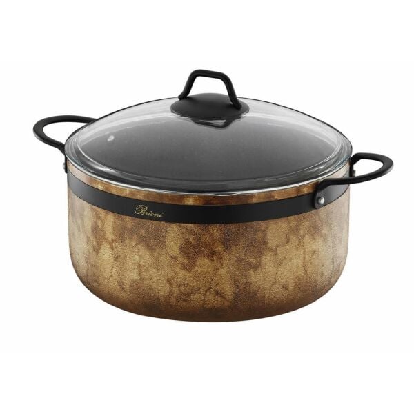 BRİONİ ROYAL STONE 7 PARÇA TENCERE SETİ SİYAH