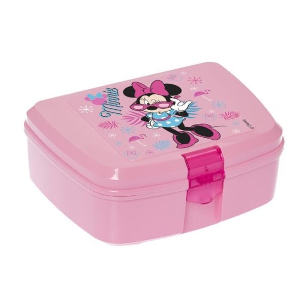 LİSANSLI GÖZLÜKLÜ MİNNİE MOUSE BESLENME KUTUSU PEMBE