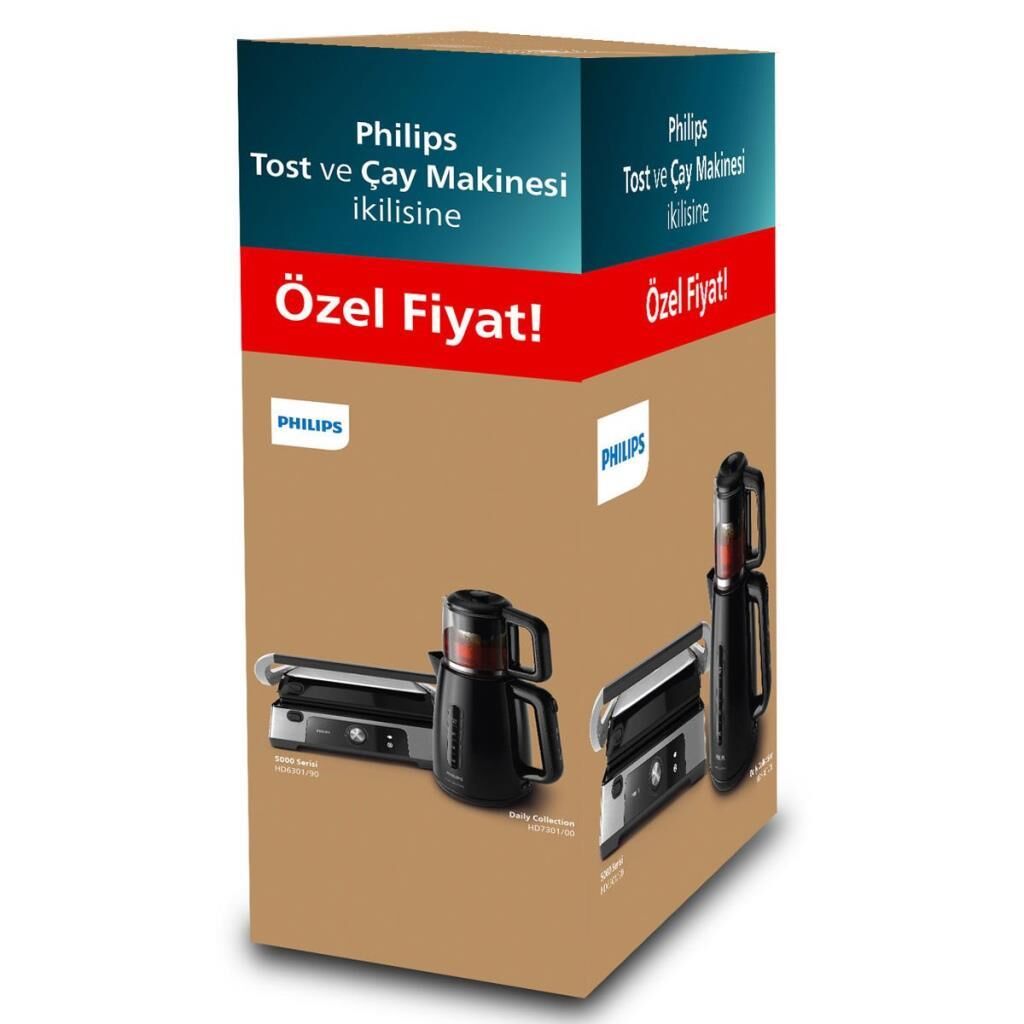 PHİLİPS HD-6301/90-HD-7301-00 HEDİYELİ TOST MAKİNESİ