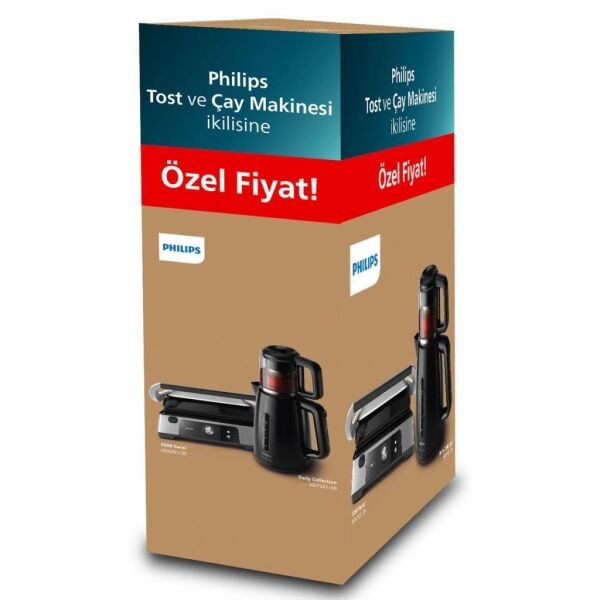 PHİLİPS HD-6301/90-HD-7301-00 HEDİYELİ TOST MAKİNESİ
