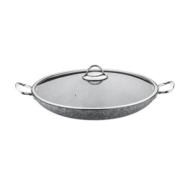 BRİONİ STONE-H 38 CM ÇİZİLMEZ YANMAZ YAPIŞMAZ İNDÜKSİYONLU ŞEF TENCERESİ