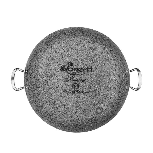 BRİONİ STONE-H 38 CM ÇİZİLMEZ YANMAZ YAPIŞMAZ İNDÜKSİYONLU ŞEF TENCERESİ