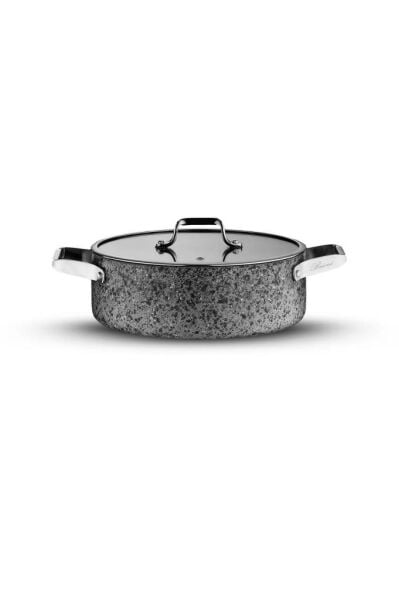 BRİONİ STONE-H ÇİZİLMEZ YANMAZ YAPIŞMAZ İNDÜKSİYONLU 32 CM BASIK TENCERE
