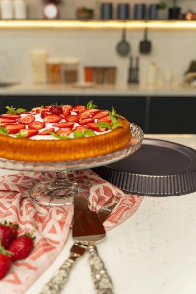 BRİONİ DİAMOND 30 CM TART KALIBI SİYAH