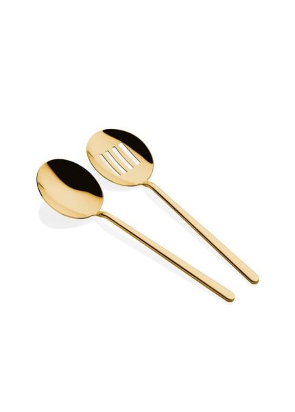 THE MİA SALATA SERVİS SETİ GOLD 2 PARÇA