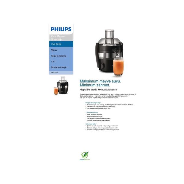 PHİLİPS HR-1832-00 KATI MEYVE SIKACAĞI SİYAH
