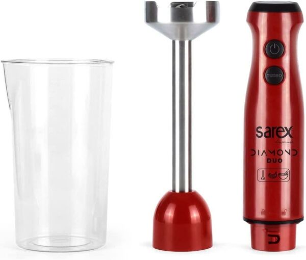SAREX SR-2001 DİAMOND DUO BLENDER KIRMIZI
