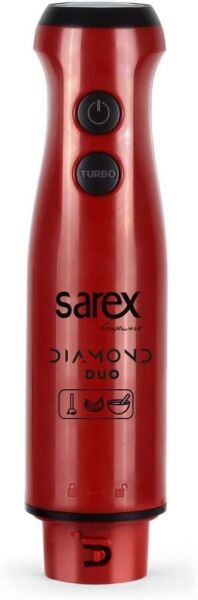 SAREX SR-2001 DİAMOND DUO BLENDER KIRMIZI