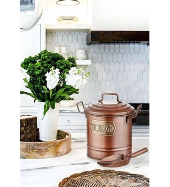 THE MİA GALVANİZ BAKLİYAT KOVASI BAKIR