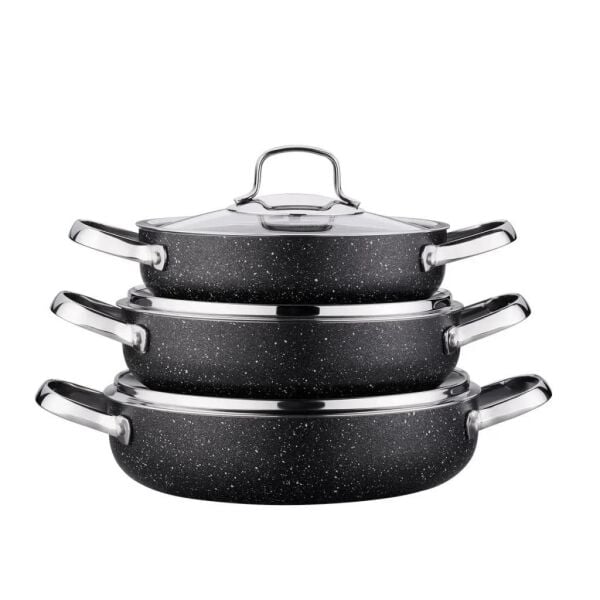 KORKMAZ A1845 GALAKSİ 6 PARÇA OMLET SET