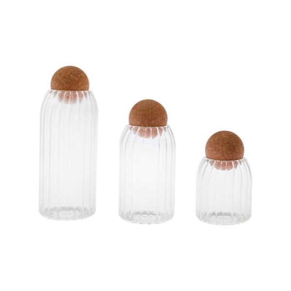 KARACA ROTANA 3LÜ CAM  SAKLAMA KABI