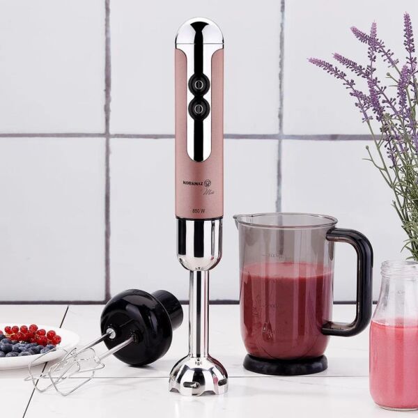 KORKMAZ A447-09 MİA MEGA BLENDER SET ROSAGOLD/KROM