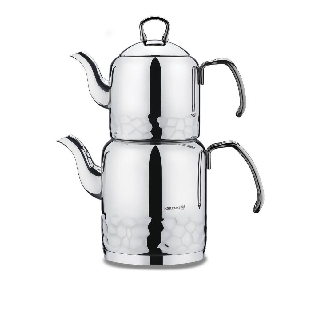 KORKMAZ A227-01 ERNA ÇAYDANLIK TAKIMI INOX