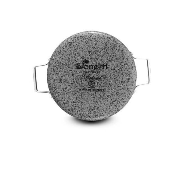 BRİONİ STONE-AGE ÇİZİLMEZ YANMAZ YAPIŞMAZ İNDÜKSİYONLU 24 CM SAHAN (KAPAKLI)