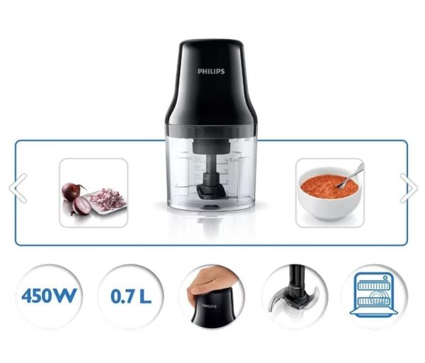 PHİLİPS HR-1393-90 DOĞRAYICI RONDO SİYAH