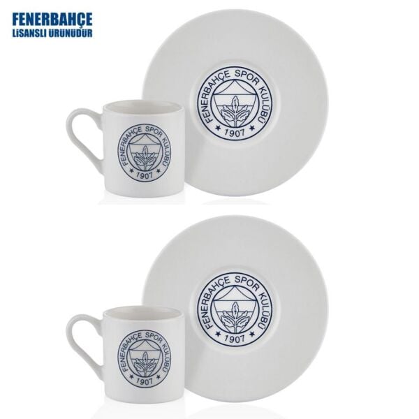 FENERBAHÇE LİSANSLI LOGO 2'Lİ KAHVE FİNCAN TAKIMI