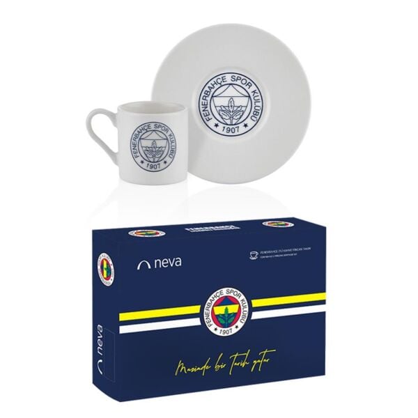 FENERBAHÇE LİSANSLI LOGO 2'Lİ KAHVE FİNCAN TAKIMI