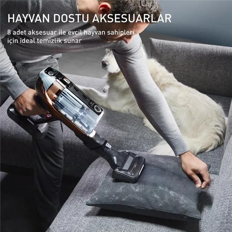 TEFAL TY99F1 X-FORCE FLEX 15.60 ANIMAL EVCİL HAYVAN DOSTU KABLOSUZ ŞARJLI DİKEY SÜPÜRGE 230 AİR WATT