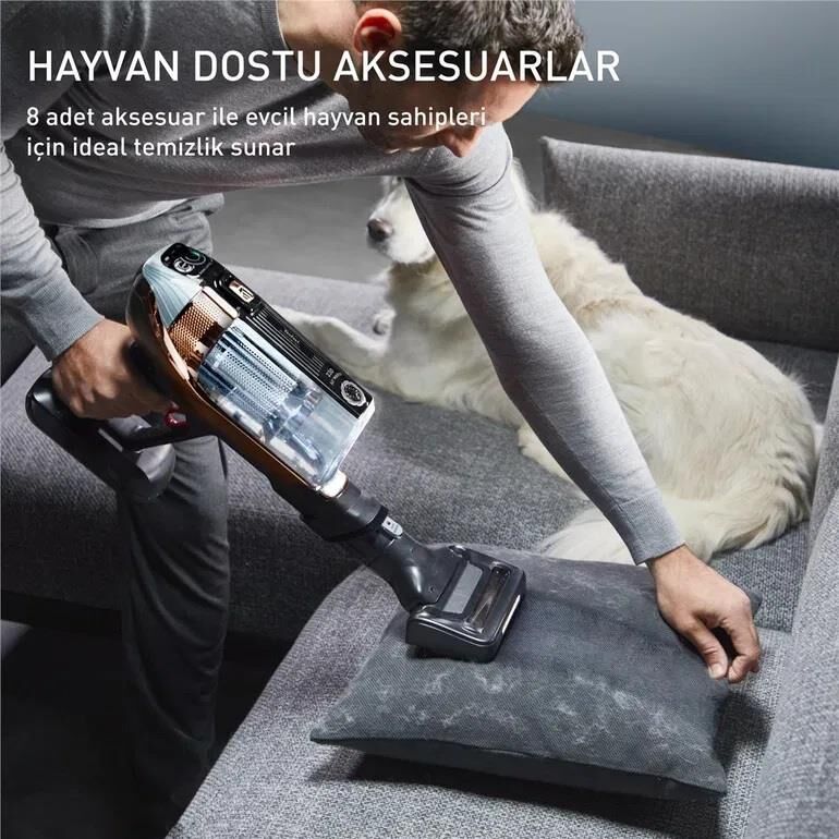 TEFAL TY99F1 X-FORCE FLEX 15.60 ANIMAL EVCİL HAYVAN DOSTU KABLOSUZ ŞARJLI DİKEY SÜPÜRGE 230 AİR WATT
