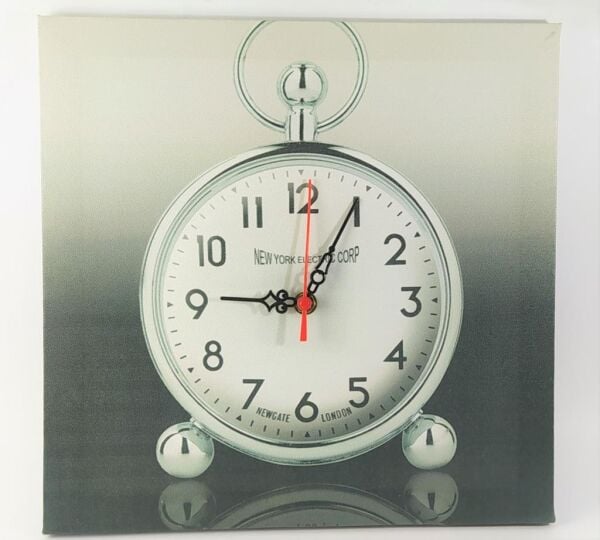 KANVAS RESİM SAAT MAVİ