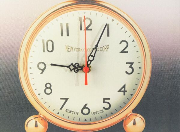 KANVAS RESİM SAAT PEMBE