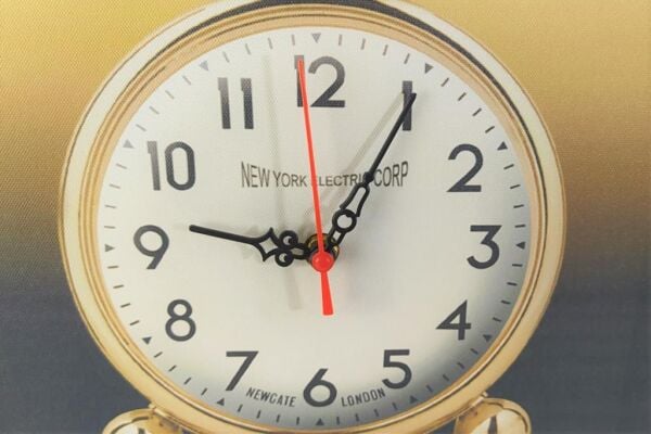 KANVAS RESİM SAAT SARI