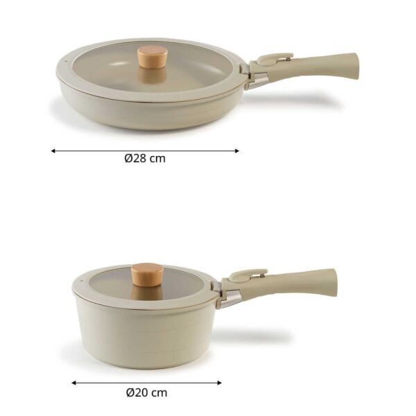 NEOFLAM MIDAS BAŞLANGIÇ SET BEJ INDUCTION 6 PARÇA