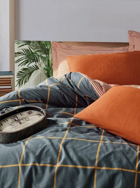 COTTON BOX ÇİFT KİŞİLİK MODERN NEVRESİM TAKIMI STARK TARÇIN