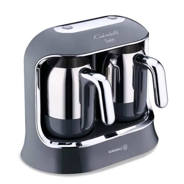 KORKMAZ A861-09 KAHVEKOLİK TWIN KAHVE MAKİNESİ COSMİCA/KROM