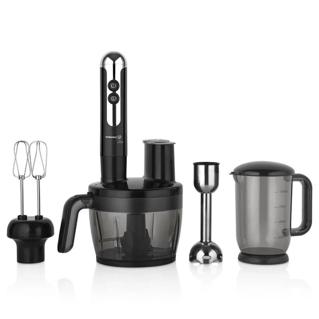 KORKMAZ A457-06 MİA MULTİ BLENDER SET SİYAH/KROM