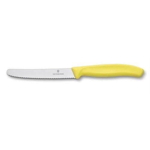 VİCTORİNOX DOMATES BIÇAĞI 11CM, TESTERE AĞIZLI SARI