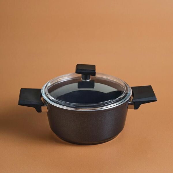 KARACA SWISS CRYSTAL 20 CM DERİN TENCERE BLACK