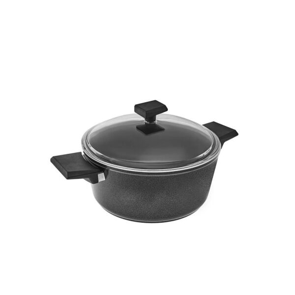 KARACA SWISS CRYSTAL 20 CM DERİN TENCERE BLACK