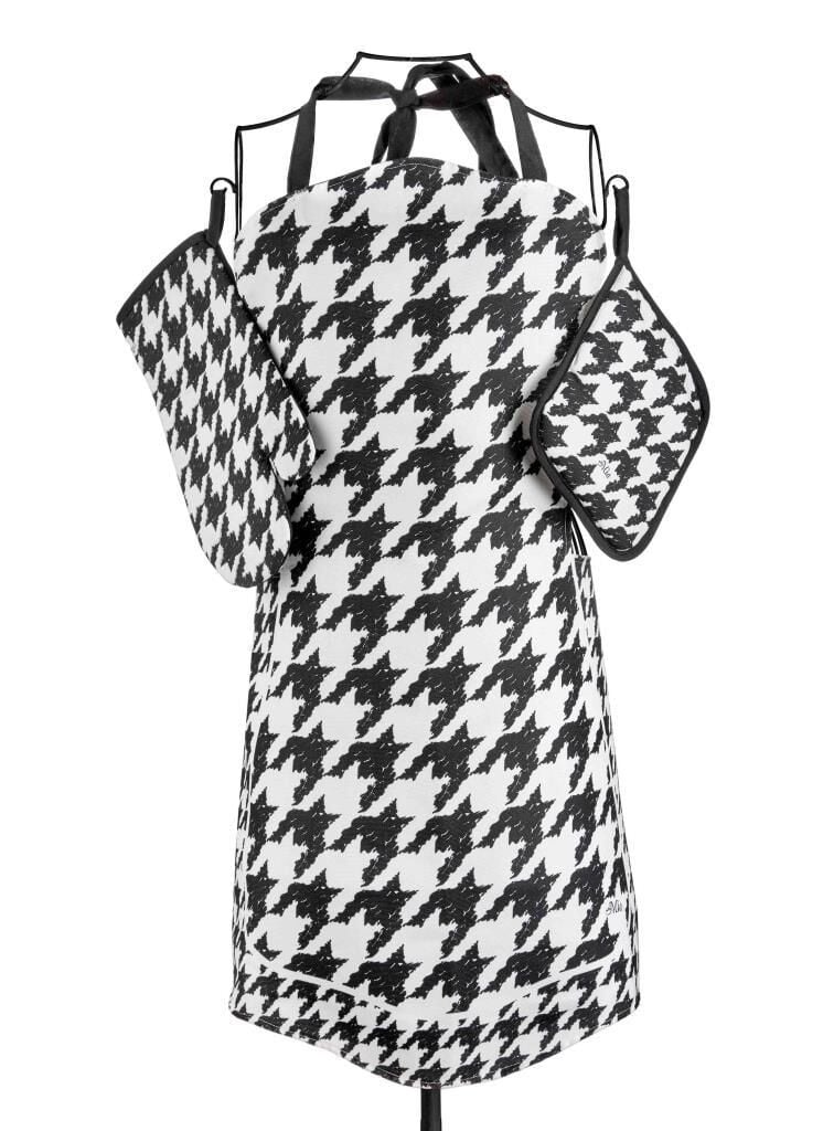 THE MİA HOUNDSTOOTH 3'LÜ SET ÖNLÜK ELDİVEN TUTAÇ