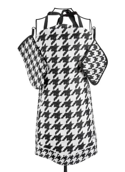 THE MİA HOUNDSTOOTH 3'LÜ SET ÖNLÜK ELDİVEN TUTAÇ