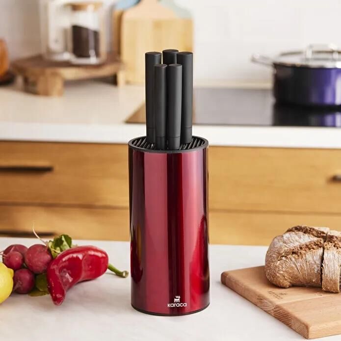 KARACA OSCAR RED 6 PARÇA BIÇAK SETİ