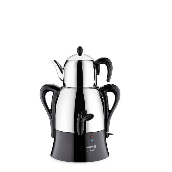 KORKMAZ A341-15 ÇAYKOLİK SİYAH PASLANMAZ DEMLİK