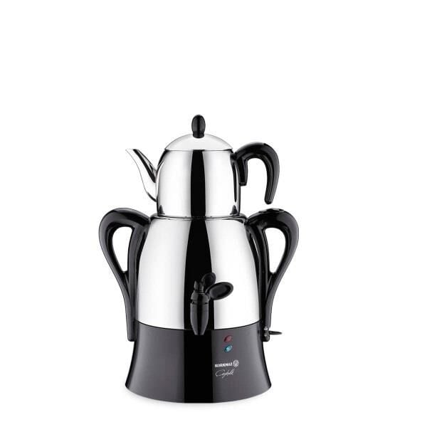 KORKMAZ A341-15 ÇAYKOLİK SİYAH PASLANMAZ DEMLİK