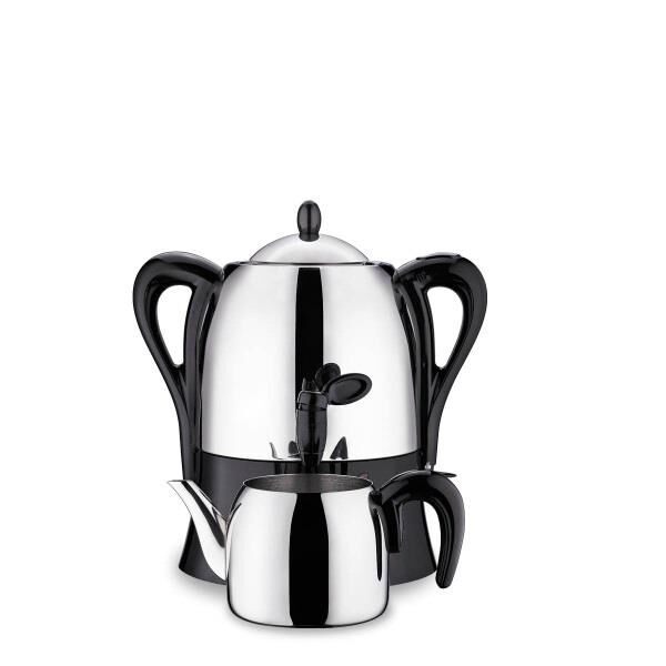 KORKMAZ A341-15 ÇAYKOLİK SİYAH PASLANMAZ DEMLİK