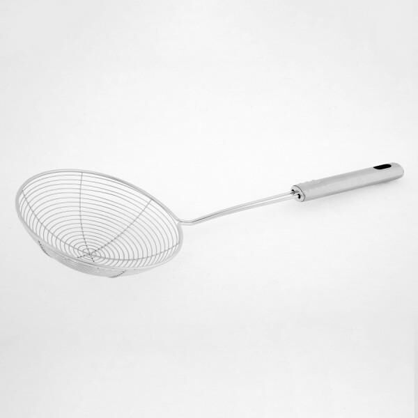 UN 1401 PRATİK KULLANIŞLI SÜZGEÇLİ YAĞ KEVGİRİ - KIZARTMA KEVGİRİ METAL SAPLI 14 CM