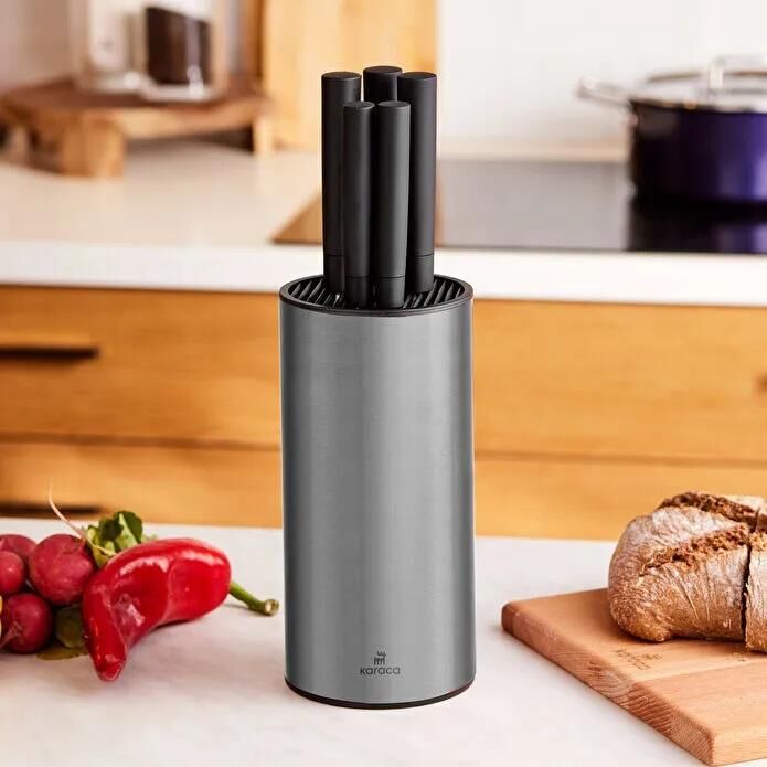 KARACA OSCAR INOX STANDLI 6 PARÇA BIÇAK SETİ