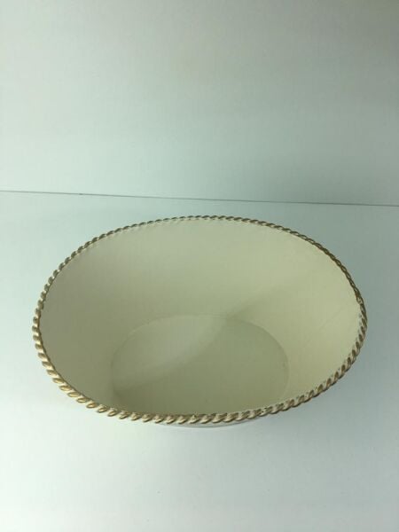 GİZHOME OVAL METAL DEKORATİF KOVA SAKSI KÜÇÜK BOY