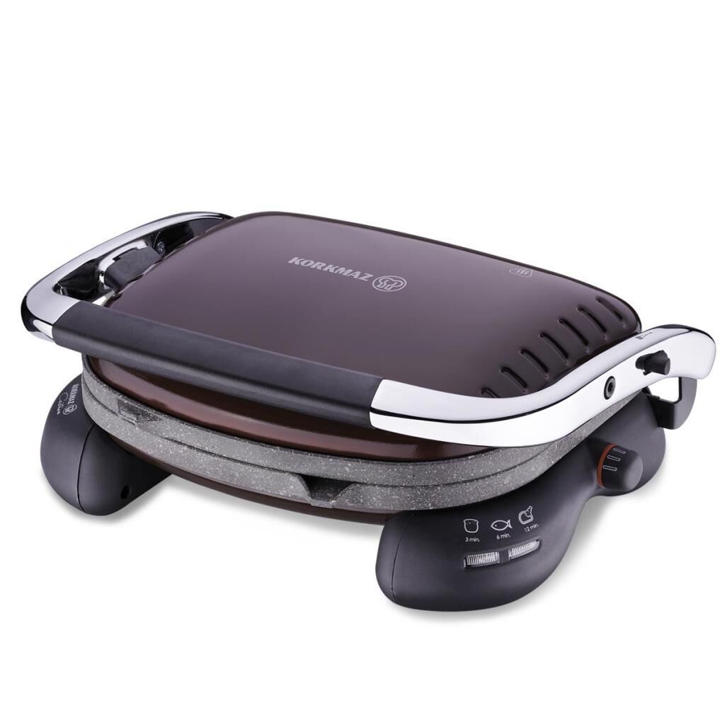 KORKMAZ A324-13 CASTRON TOST MAKİNESİ ROBUSTA/KROM