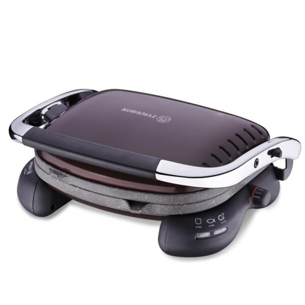 KORKMAZ A324-13 CASTRON TOST MAKİNESİ ROBUSTA/KROM