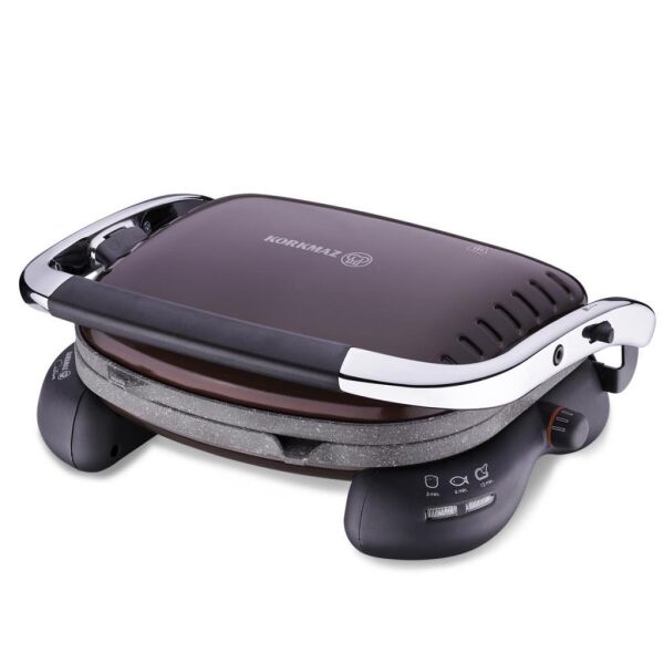 KORKMAZ A324-13 CASTRON TOST MAKİNESİ ROBUSTA/KROM