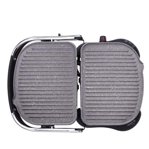 KORKMAZ A324-12 CASTRON TOST MAKİNESİ MOCHA/KROM